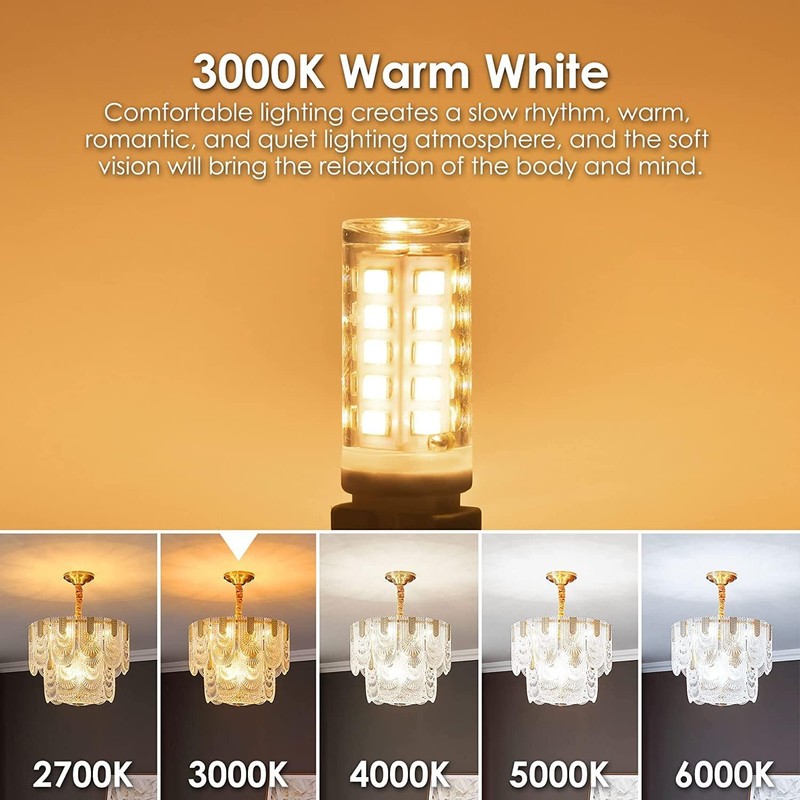 Sailstar G9 LED Bulb Dimmable 40W Equivalent, G9 Bulb 3000K