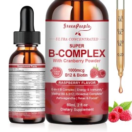 GreenPeople Super B-Complex Liquid Drops | B12 Methylcobalami