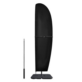 Dokon Cantilever Parasol Protective Cover, Waterproof, Cover for Cantilever Parasol up to 300 cm Diameter, Winterproof, UV-Resistant Parasol Cover with Pole, Cover for Market Umbrella, Garden Umbrella