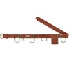 Sunnymove Adjustable Tool Belt with Hooks Heavy Duty Brown Leather