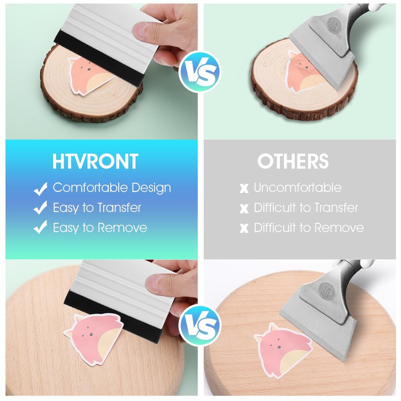 2Pcs Vinyl Squeegee Tool Felt Edge Squeegee Decal Squeegees Remove