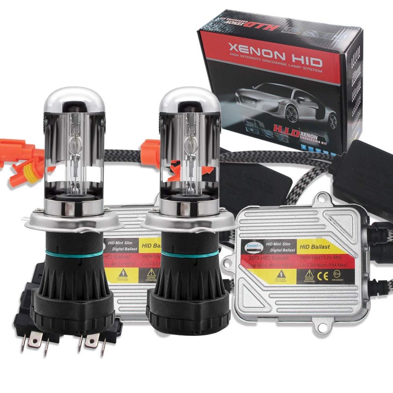 Eseastar 9003 H4 HID Kit Relayless 35W Hi/Low Switchable, Genuine