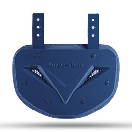2PcsYuyongshuai Football Back Plate, Football Low Back Pad, Professional Rear Protector Lower Back Pads for Players. Adult and Youth (Navy Blue, Youth)