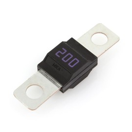 Compatible with Littelfuse MIDI Bolt-Down Fuse 200A, 498 Series, 32VDC, Time Delay, 0498200.M - Pack of 2