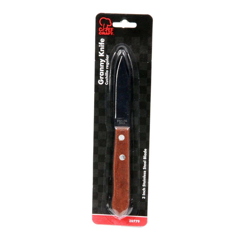 Chef Craft 20779, 1-piece Stainless Steel Granny Knife, 3 Inch