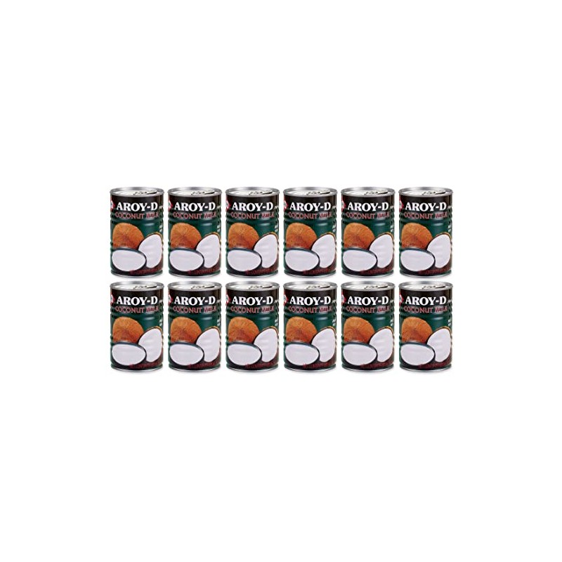 Aroy-D Coconut Milk, 14 Fl Oz (Pack of 12)