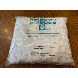 Fisherbrand Test Tube Stoppers Qty- 1000 NEW (old stock) Fits 12mmx75mm tubes