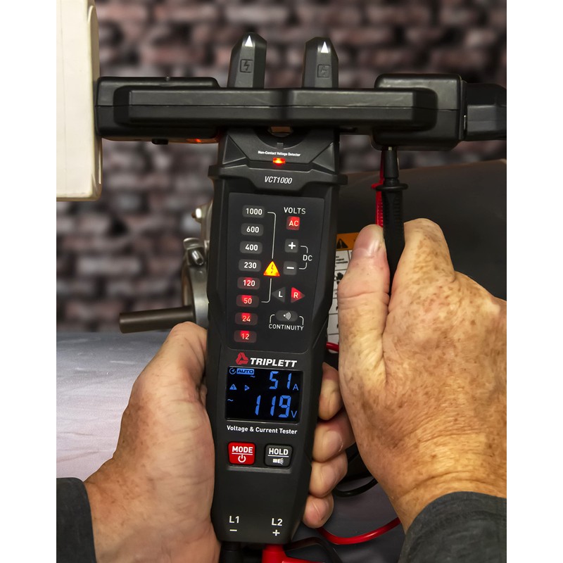 Triplett VCT1000 Non-Contact AC/DC Voltage and Current Detector with Phase