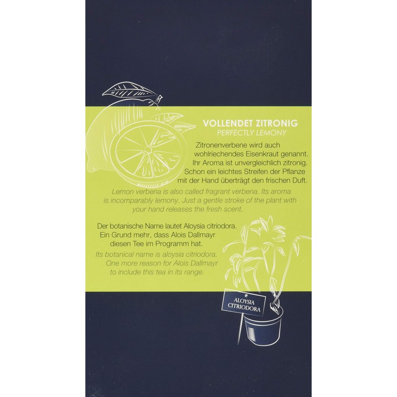 Dallmayr Tea Pyramid Lemon Verbena Organic 44 g