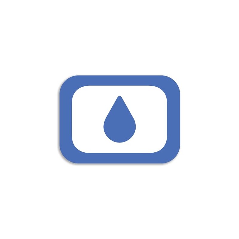 Lumon Blue Drop Sticker Decal Notebook Car Laptop 5.5"