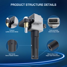 Ignition Coil Pack UF508 Replacement for Saab 9-2X 2006-2009 Subaru Baja 2004-2013 Forester 2006-2010 Impreza 2004-2009 Legacy 2005-2009 Outback H4 2.5L Replace 22433AA418 UF567 C1479 Set of 4
