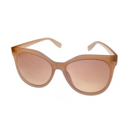 Kenneth Cole Reaction Womens Cat Eye Clear Beige Plastic Sunglass KC1411. 25F