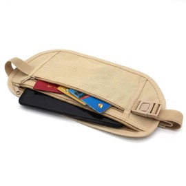 Xolixorium Money Belt with RFID Protection,Slim Waist Pouch for Men & Women,Concealed Fanny Pack for Passport, Phone, Cash, Water-Resistant Fabric,Ideal for Travel & Outdoor Activities