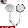 Unbranded Pair 10mm Motorcycle Round Side Rearview Mirrors For Triumph