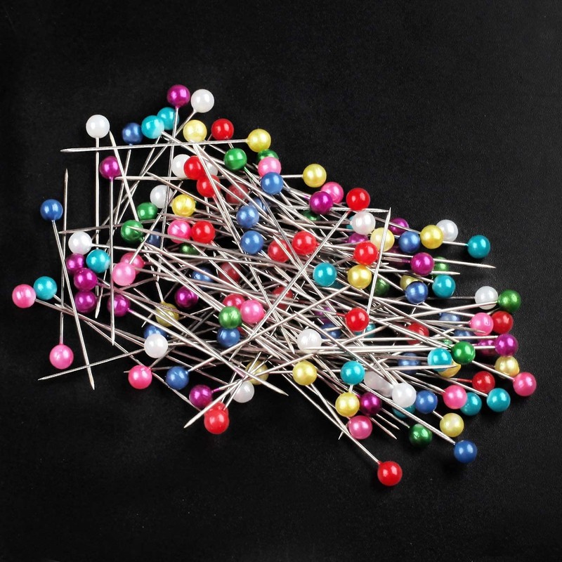 600 PCS Straight Pins 1.6 in Pearlized Ball Head Sewing