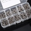 340pcs Tornillos Tuercas Pernos M3 Tornillos Tornillos de Acero Inoxidable