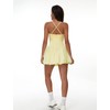 Women's Tennis Dress Spaghetti Straps Ruffle Cami Bubble Golf Dress
