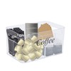 Yomjarl Coffee Bar Station Organizer,Clear Plastic Coffee Bar Accessories Bin