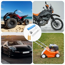 Reinigungs Set für Vergaser, Schmutzentferner Kohlenstoff Reinigungswerkzeug Kits für Motorrad ATV Welder (10 Reinigungsnadeln+5 Nylonbürsten+13 Reinigungskabelsatz+1 Scharfer Dorn)