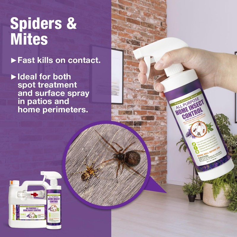 EcoVenger by EcoRaider All Purpose Insect Control 16 oz, Fleas,