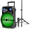 1600 Watts Bluetooth Speaker with Tripod, Wired Microphone & Remote