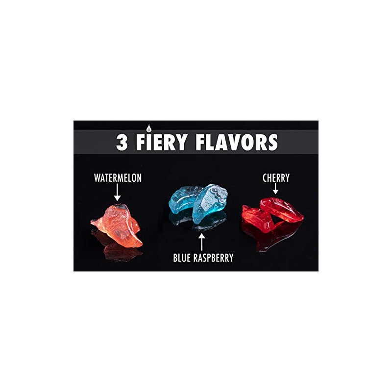 Ghost Pepper Hard Candy (3-Pack) - Watermelon, Blue Raspberry, and