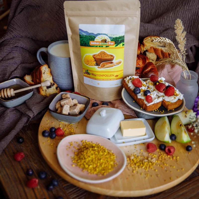 Bee Pollen Premium Beekeeper Quality Flower Pollen, 500 g, Completely
