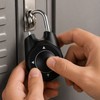 Directional Combination Padlock for Lockers – Resettable Keyless Metal Lock