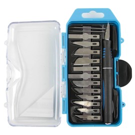 TC Sporline KU-10001 16 Pcs Hobby Knife, Precision Pen Craft Knives, Art Utility Razor Blades Tool Set