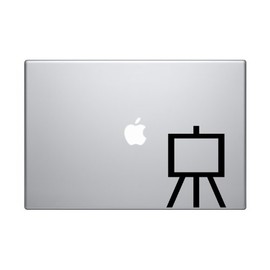 Art Icon #3 - Art Easel Stand Picture Frame Display - 5 inch Black Vinyl Decal Sticker for Cars, Laptops, and Windows – Durable, Weatherproof, Easy to Apply