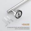 USHOWER Polished Chrome Towel Bar, 18-Inch Towel Racks for Bathroom