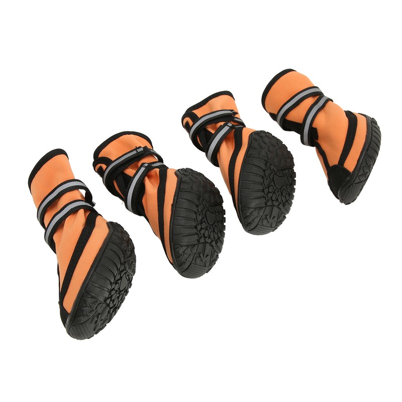Dog Boots Waterproof Prevent Slipping Reflective Adjustable Outdoor Dog Shoes