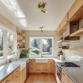 KSANA Gold Wall Sconce, Modern Wall Light Fixture, LED Track Lighting for Bedroom Entryway Bathroom Kitchen