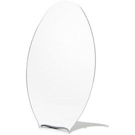 Plymor Oval Acrylic Countertop Mirror, 12" H x 8.25" W x 3.375" D