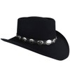 Bailey Western Men's Ellsworth Cowboy Hat, Black, 7.375