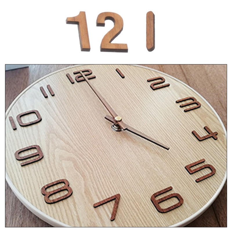 Alriedy 3D DIY Wall Clock Numbers Set Dial for Wall