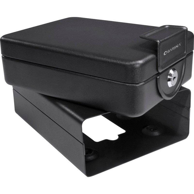 BARSKA AX11812 Compact Key Lock Box with Mounting Sleeve, Black