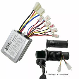 Unbranded 36V 500W Brush Motor Controller Key Throttle for Electric Scooter Go kart ATV