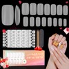 Saviland Nail Tips, Ultra Thin, 480 pcs, Sanded, Clear Matte Nail Tips Set, Natural Fit, 15 Sizes, For Beginners, Nail Length & DIY 02..