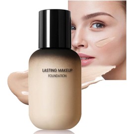 Face Foundation Base de Maquillaje Líquida Cobertura Total Ilumina la Piel Larga Duración Perfecta 40ml Corrector Mate Oil-Control Sensación Ligera, Maquillaje contra el Agua y el Sudor (natural color, all skin)