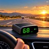 Solar GPS Head-Up Display Car Speedometer with GPS + BeiDou