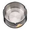 Cigar Ashtray Tabletop Round Stainless Steel Ash Tray PU Leather