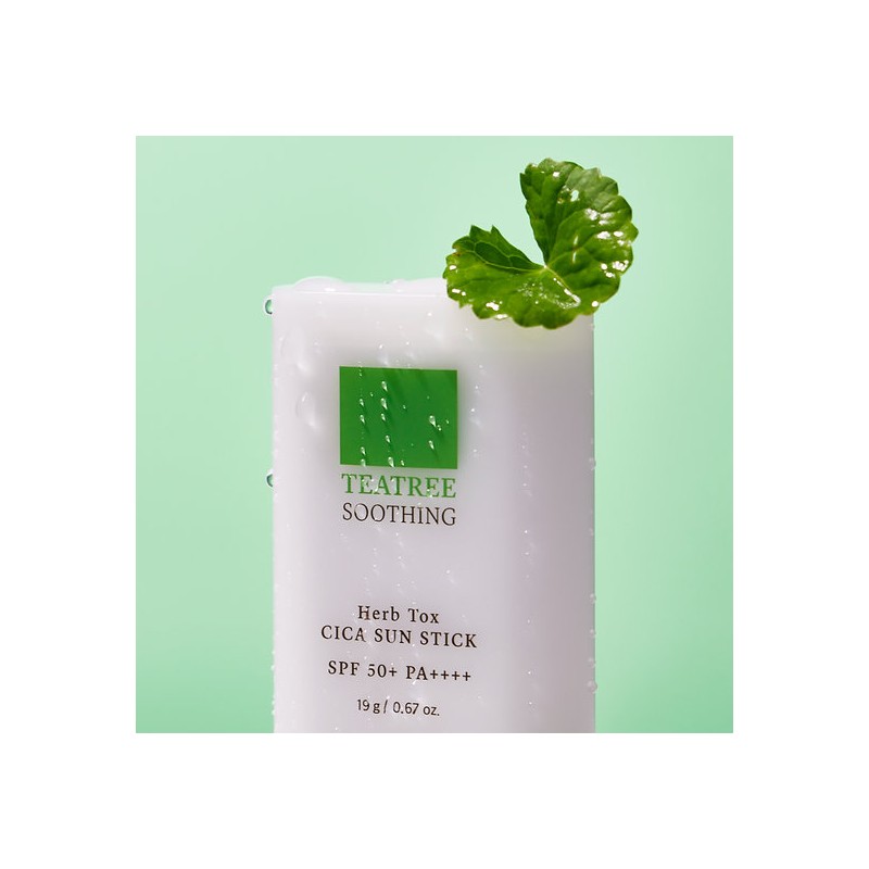 [Wellderm] Tea Tree Soothing Herb Tox Cica Sunstick SPF50+ PA++++
