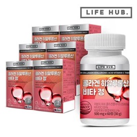 Life Hub [Life Herb] Life Herb Collagen Hyaluronic Acid Vita Tablets 6 boxes (360 tablets) 12 months’ supply None / [라이프허브]라이프허브 콜라겐 히알루론산 비타정 6통(360정) 12개월분 없음
