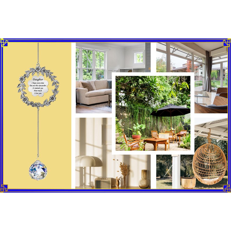 Peili Suncatcher: Crystal, Metal Daughter Gift for Multiple Occasions (Valentines