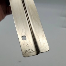 HPC OVD-12 Offset Door Guard Plate 3/4" Offset 13-7/8"L x 1-7/8"W Satin Chrome