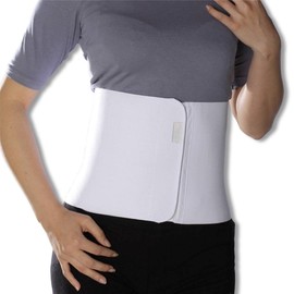 NeoPhysio Unisex Abdominal Support Belt - Stomach Waist Back Binder - For Toning, Slimming, Postpartum, Postnatal. Size Large = 32" to 38"