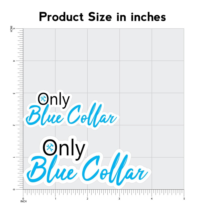 Blue Collar Sticker Welder Sticker Tool, Vinyl Decals for Hard
