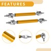 Partuto 2pcs 7.5cm/2.95in Car Splitter Support Rods Adjustable Front Rear