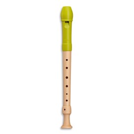 Mollenhauer 17311 Fipple Soprano Recorder, Lere, Apple Green, German Single Soprano Recorder (German)